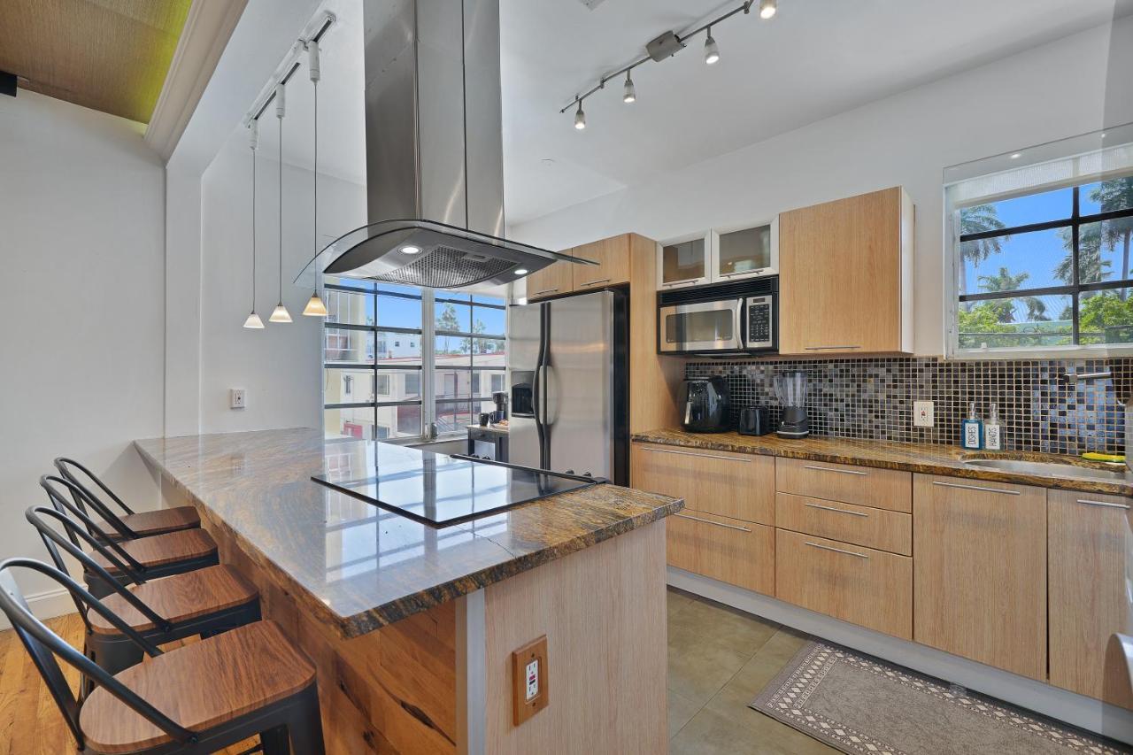 Ferienwohnung Large & Bright Sleep Up To 8 Only 2Min From Ocean! Miami Beach Exterior foto