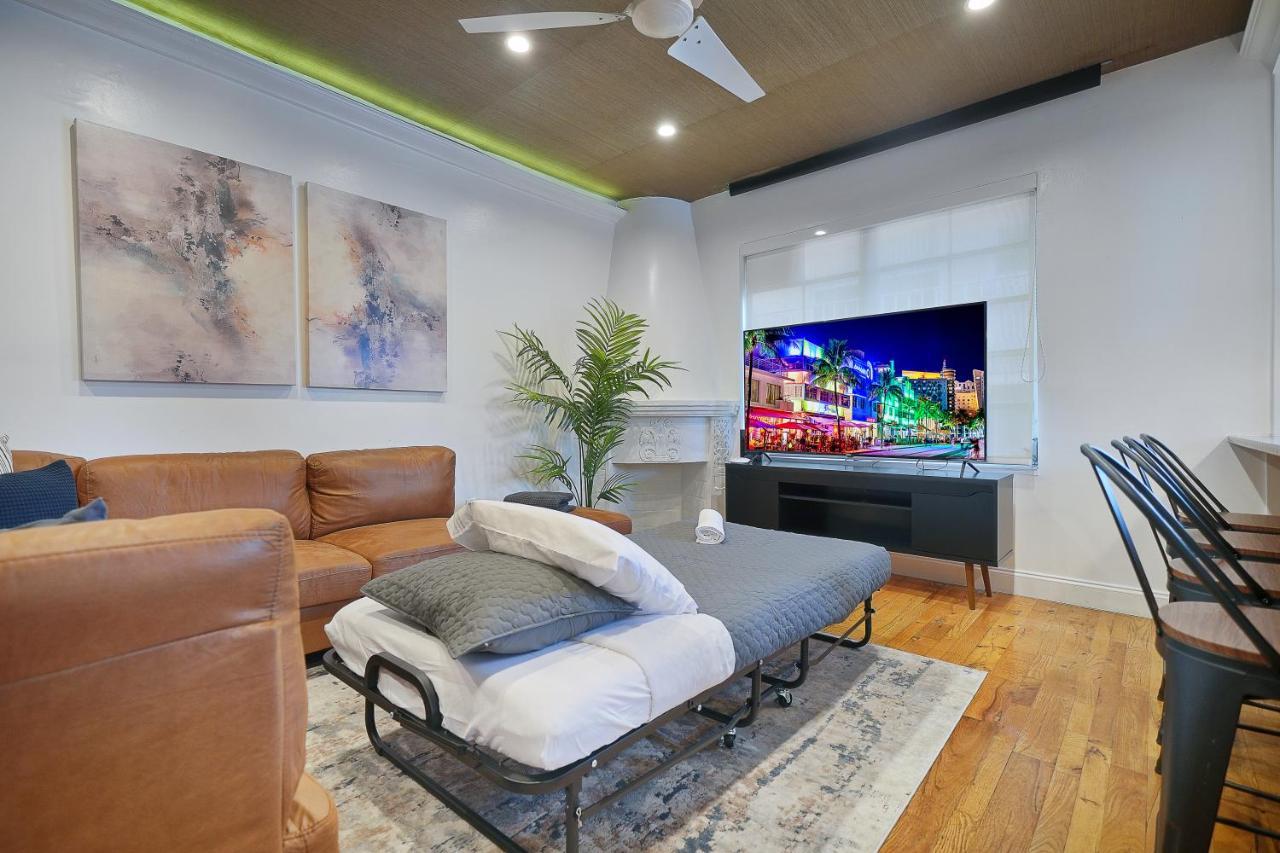 Ferienwohnung Large & Bright Sleep Up To 8 Only 2Min From Ocean! Miami Beach Exterior foto