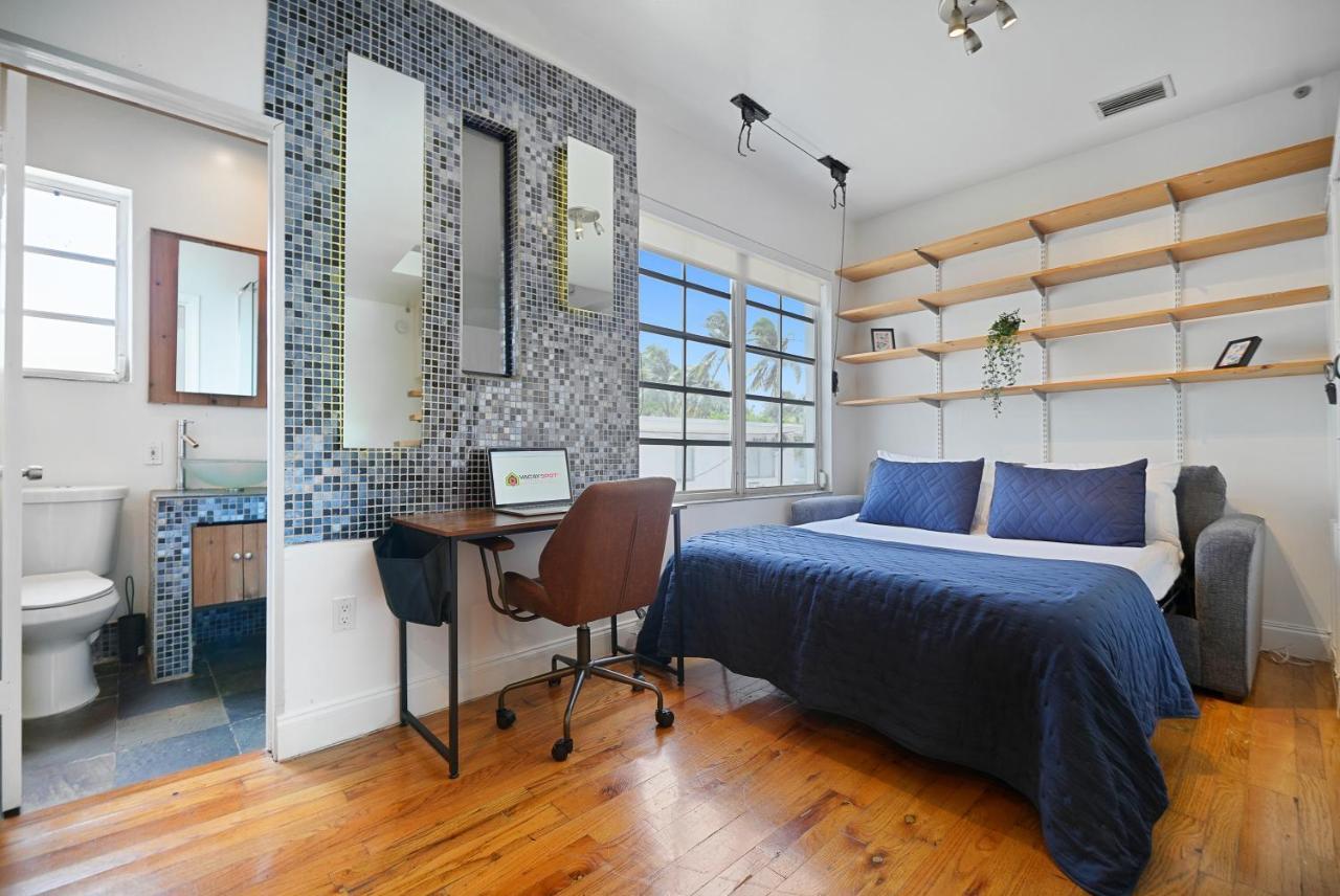Ferienwohnung Large & Bright Sleep Up To 8 Only 2Min From Ocean! Miami Beach Exterior foto